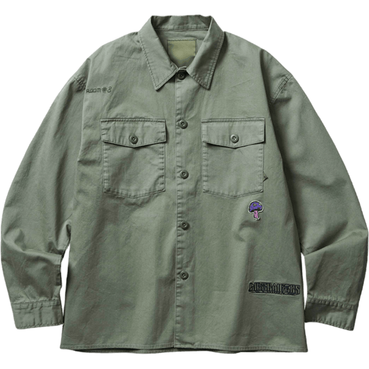 Garmentdyed Army Shirt Olive