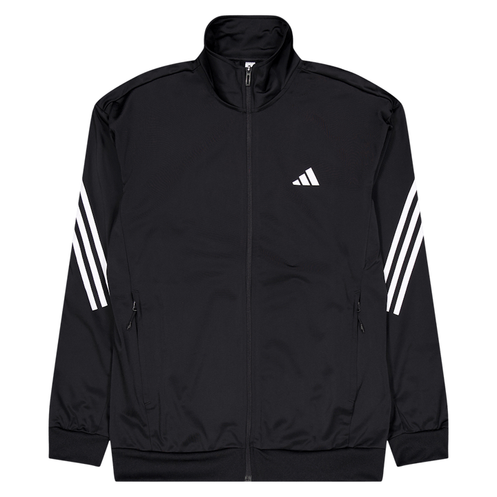 Pletena jakna s tremi črtami Black