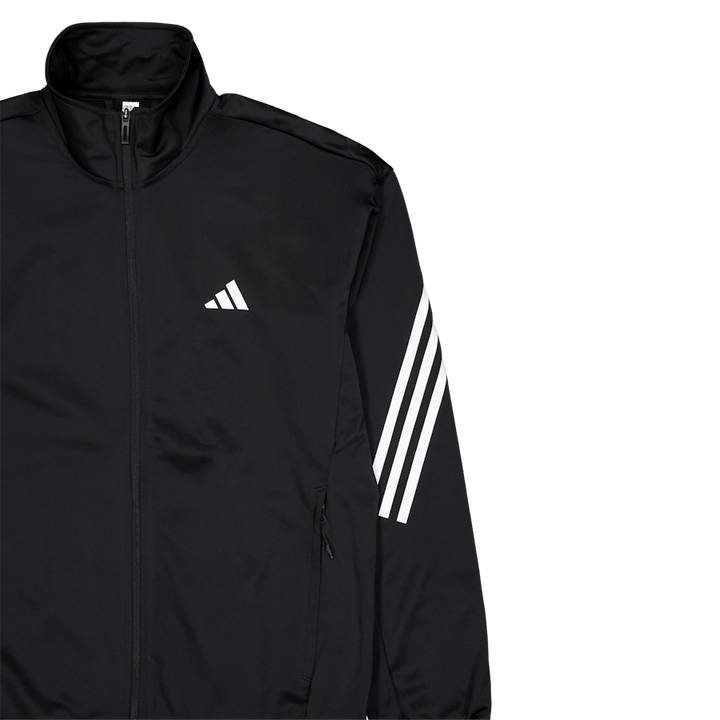 Pletena jakna s tremi črtami Black