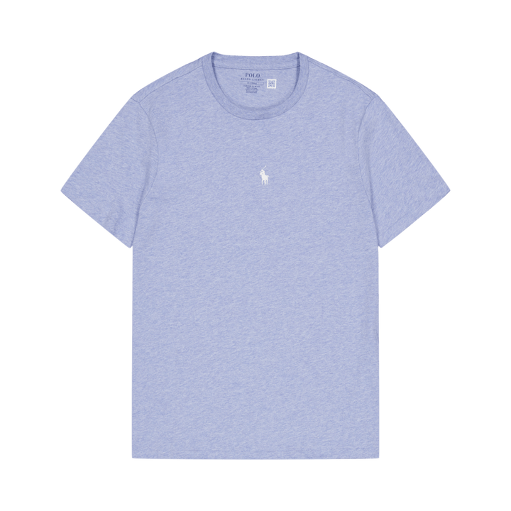 T-skjorte med rund hals i jersey og smal passform Isle Heather