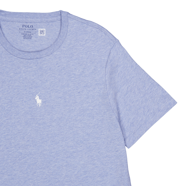 T-skjorte med rund hals i jersey og smal passform Isle Heather