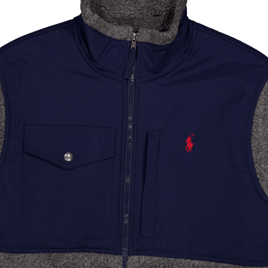 Vindblokkerende hybridjakke Barclay Heather/Newport Navy