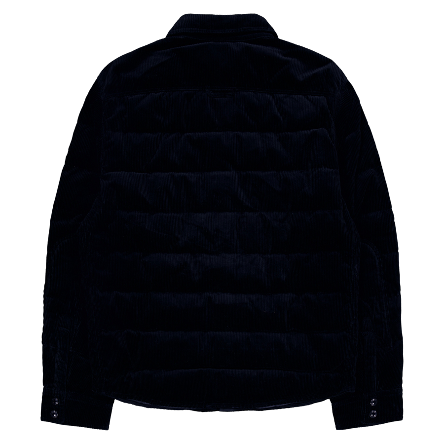 Gesteppte Cord-Daunenjacke Aviator Navy