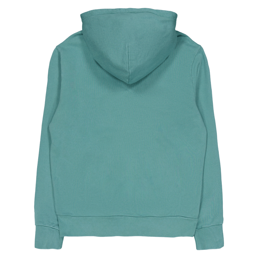 Loopback Terry-genser med glidelås og hettegenser Fairway Green