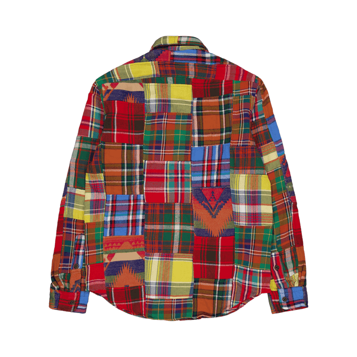 Classic Fit Patchwork-arbeidsskjorte i flanell 6198 Adirondack Patchwork