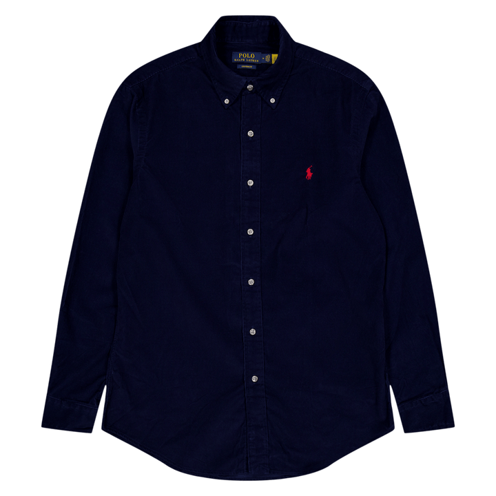 Custom Fit Corduroy-skjorte Newport Navy