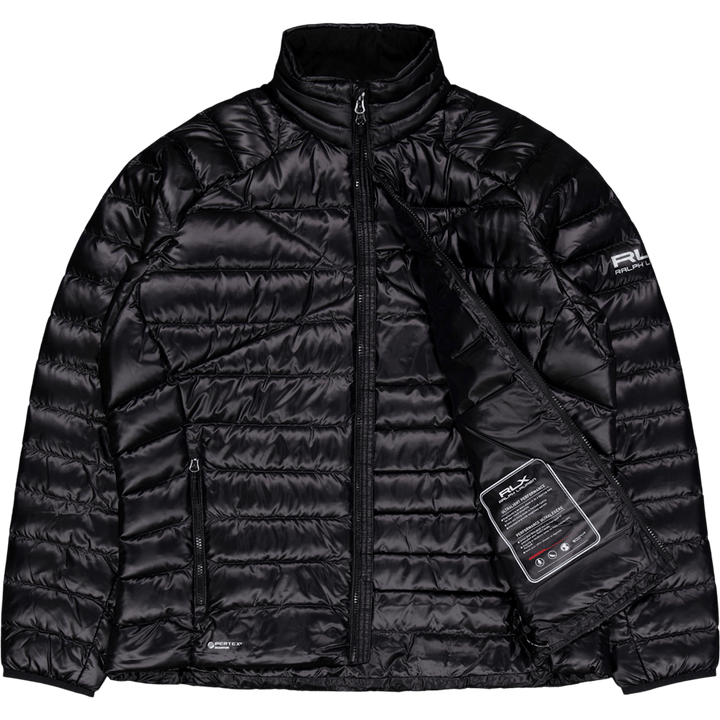 Wasserabweisende, stopfbare Daunenjacke Polo Schwarz