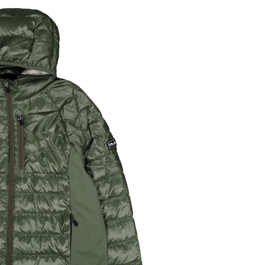 Vannavvisende hybrid dunjakke Fossil Green