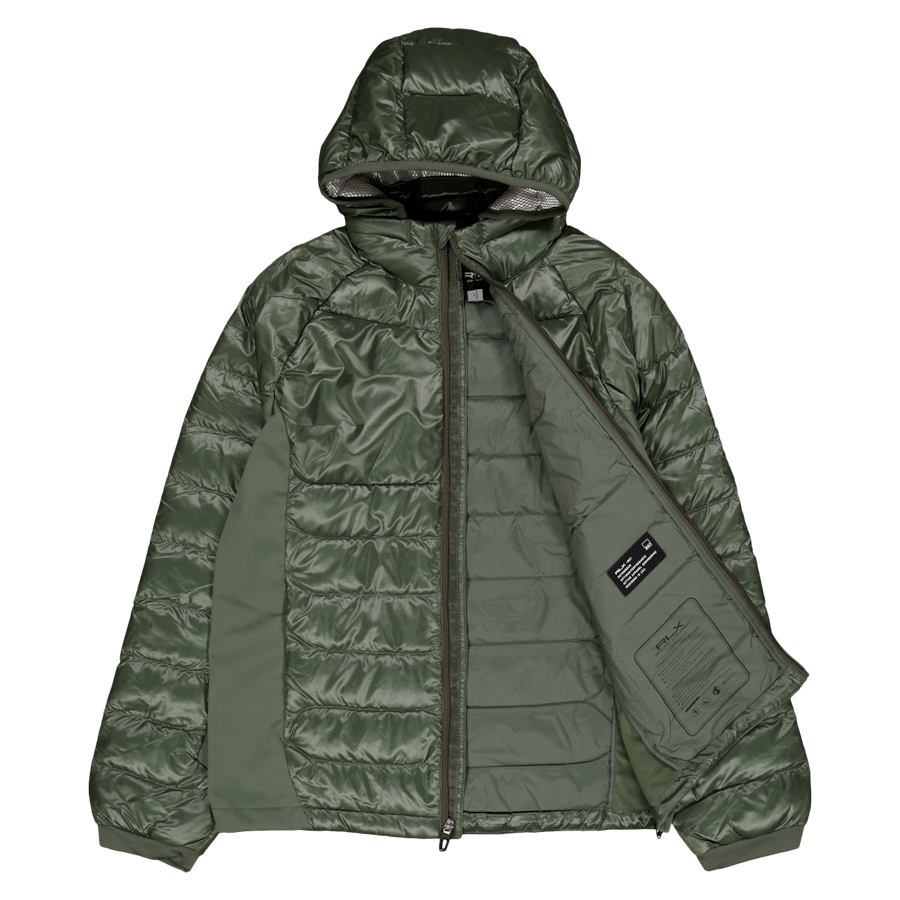 Vannavvisende hybrid dunjakke Fossil Green