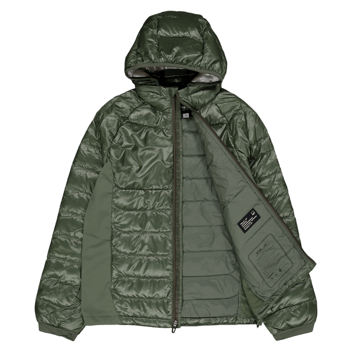 Vannavvisende hybrid dunjakke Fossil Green