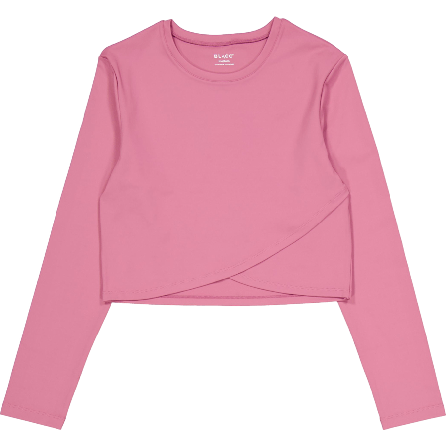 Top a maniche lunghe sovrapposte Ella Mellow Mauve