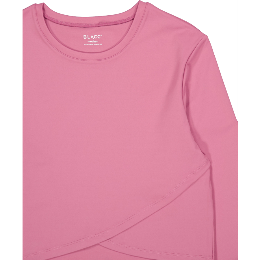 Top a maniche lunghe sovrapposte Ella Mellow Mauve