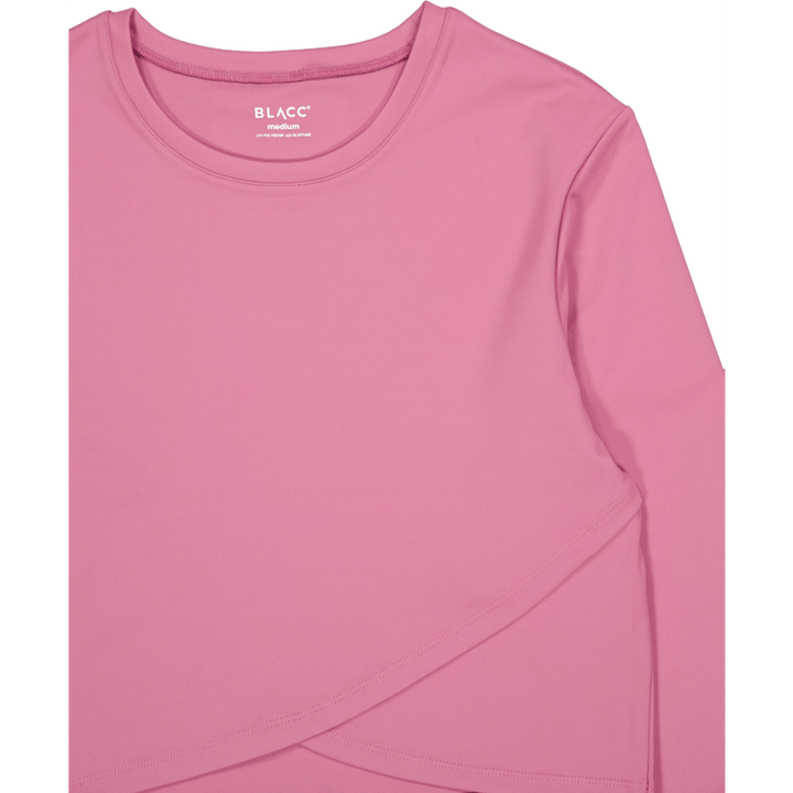 Top a maniche lunghe sovrapposte Ella Mellow Mauve