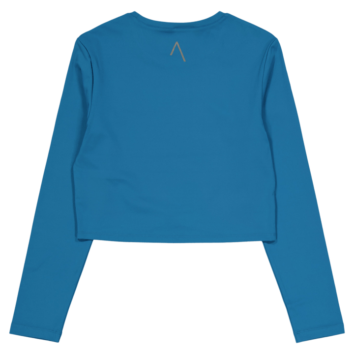 Top Ella a maniche lunghe sovrapposte Blu Corallo