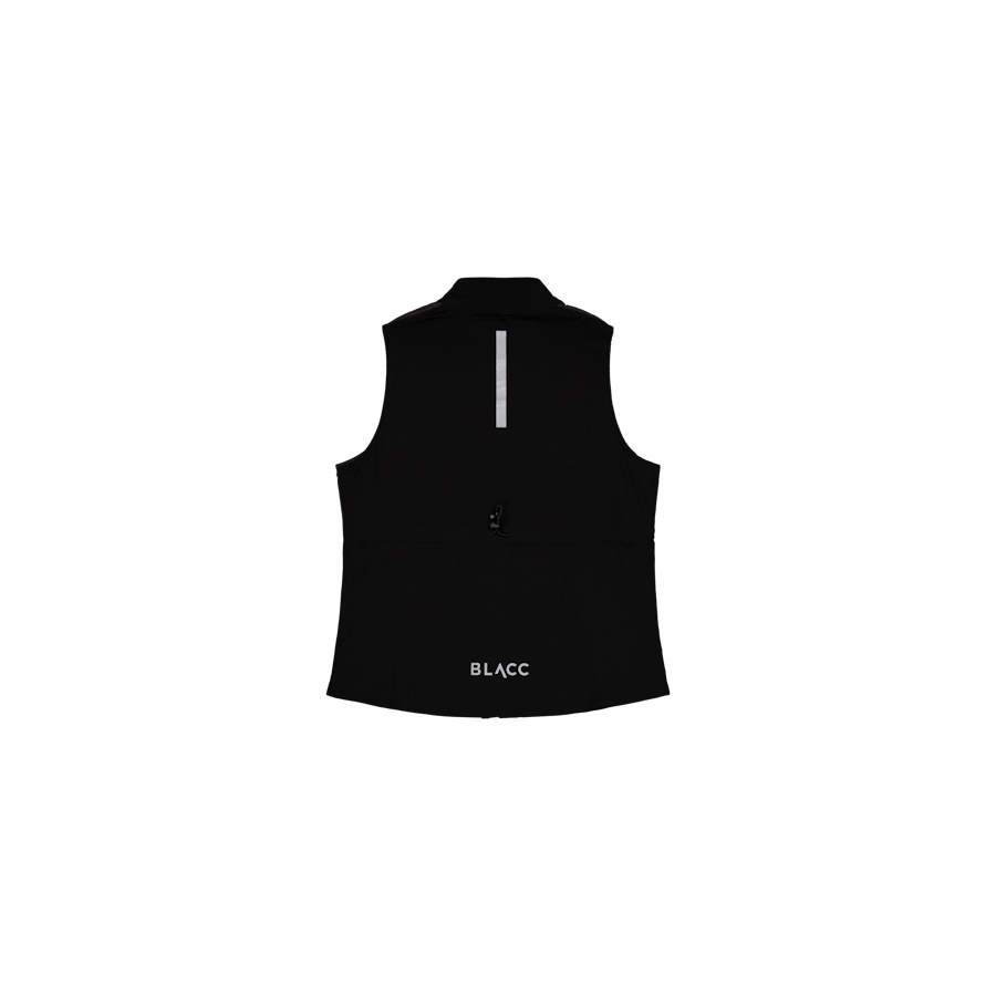 Run Slim Vesten Jet Zwart