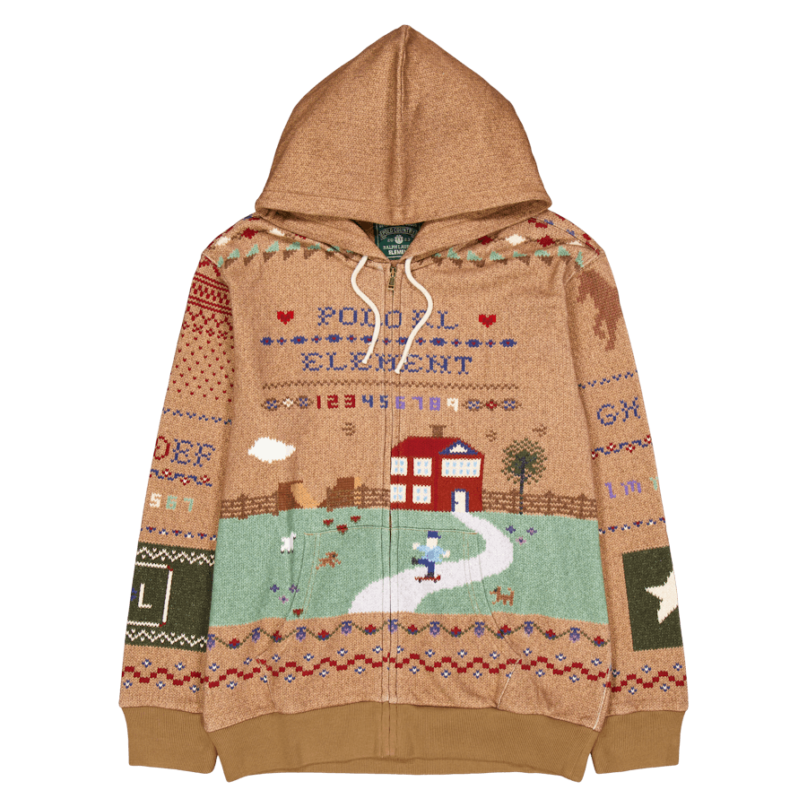 Polo x Element Fleece Hoodie Bruin Multi