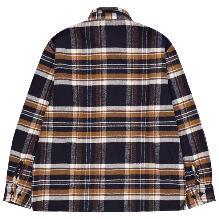 Sebastian Shirt Ls Navy / Brown