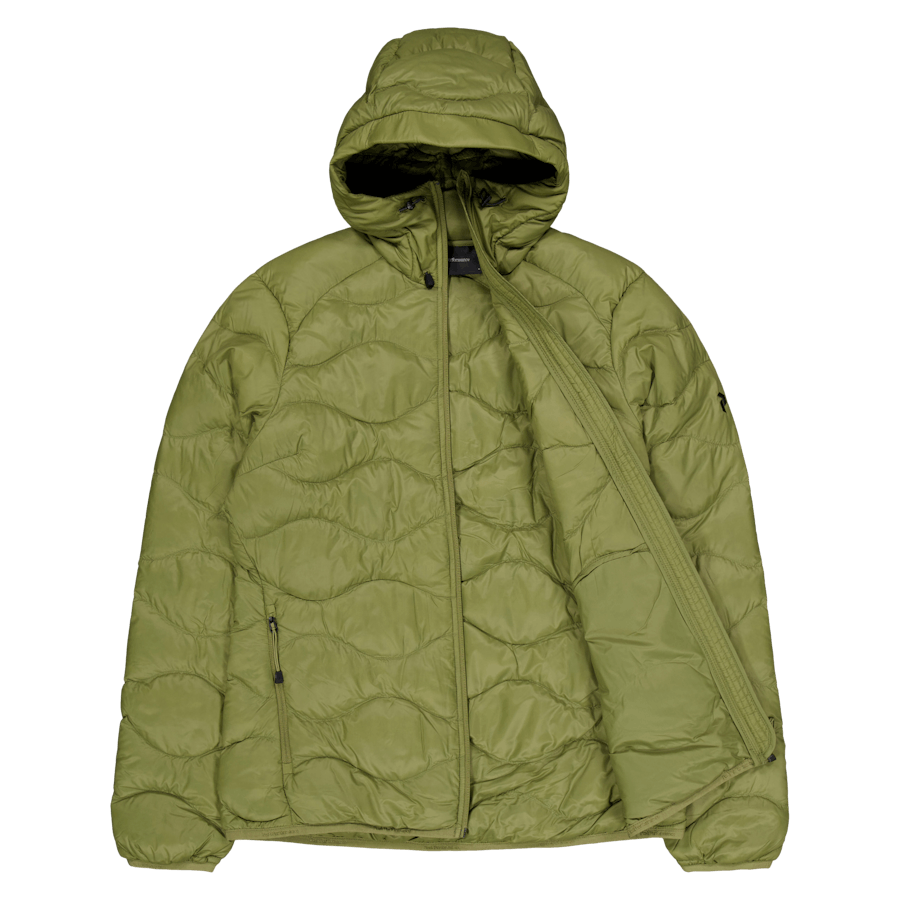 W Helium Down hupullinen takki Snap Green