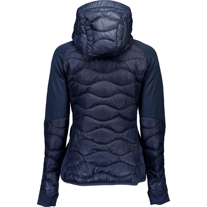 W Helium Down Hybrid Hood Blue Shadow