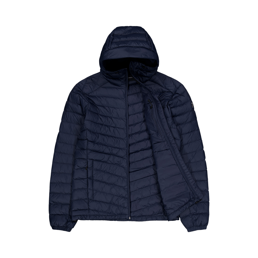 M Frost Down Hood Jacket Blue Shadow