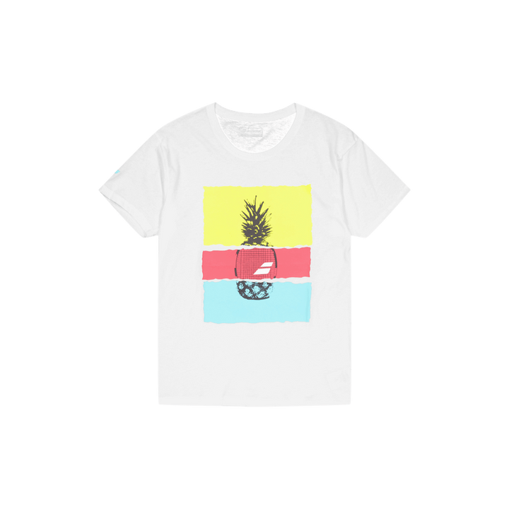 T-shirt Exercice Message Blanc/Bleu Ange