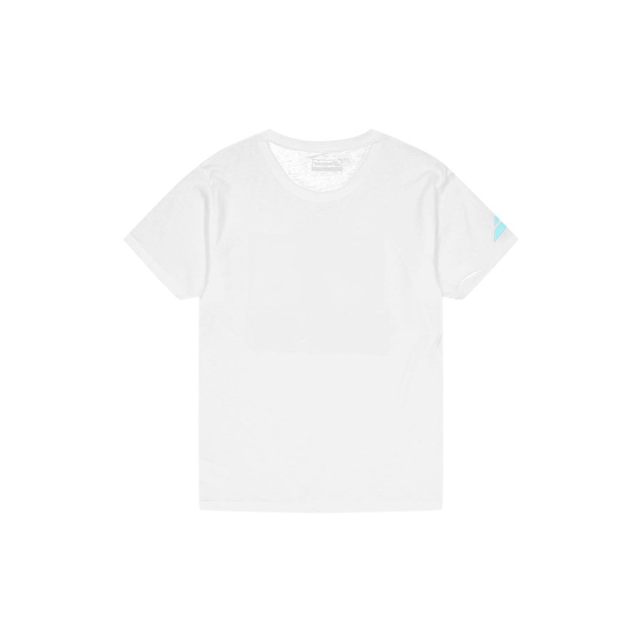 T-shirt Exercice Message Blanc/Bleu Ange