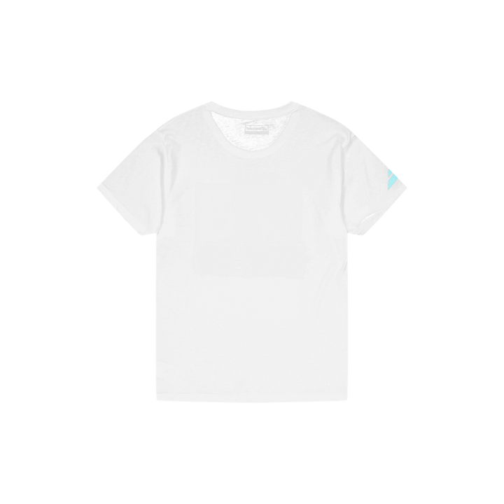 T-shirt Exercice Message Blanc/Bleu Ange