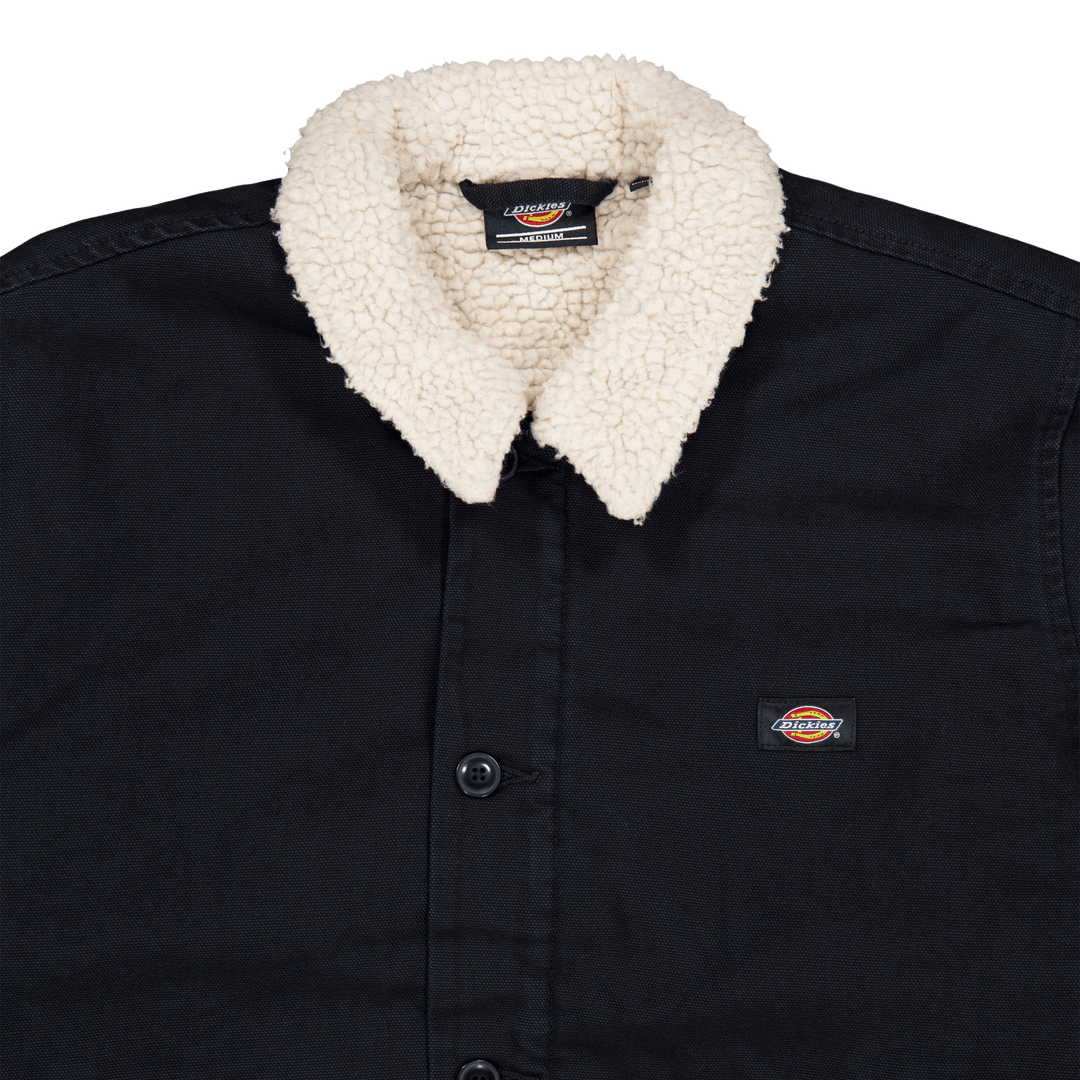 Dickies Duck Canvas Jackt Stone Washed Preto