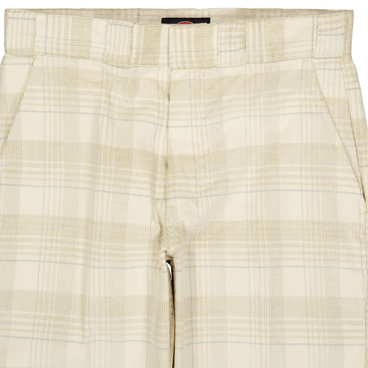 Alma Pant Cord Check Light