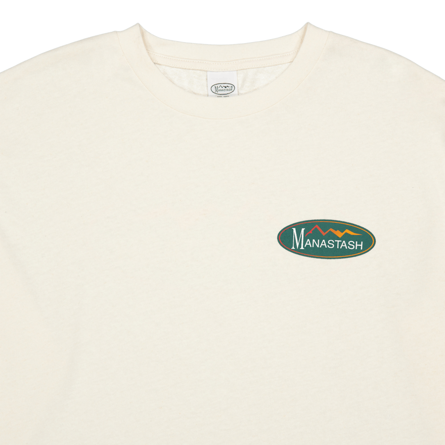 T-shirt manches longues en chanvre avec logo original naturel