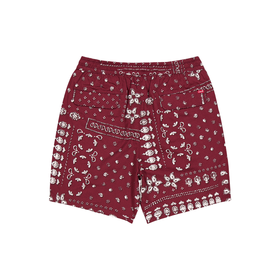 Trail Cargo Short - T3 Reds Bandana Remix Chocol