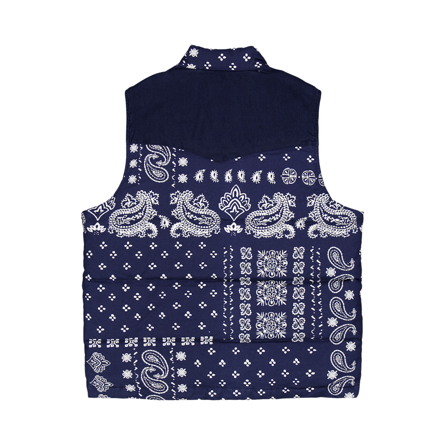 Western Super Puffer Vst Dark Barkley Bandana