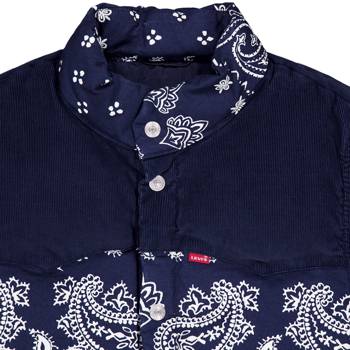 Western Super Puffer Vst Dark Barkley Bandana