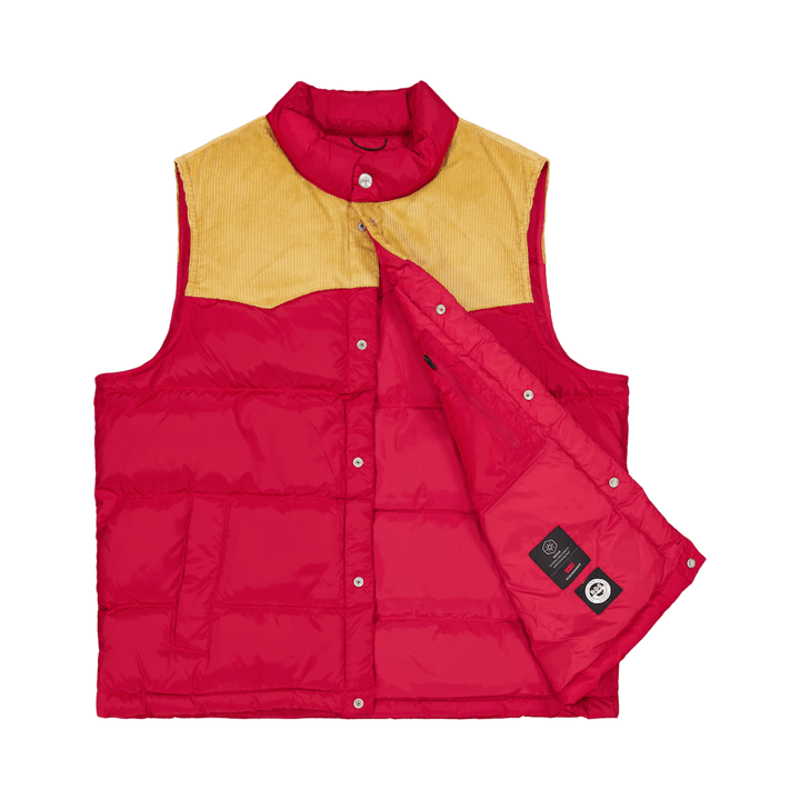Western Super Puffer Vst Reds Rouge rythmique