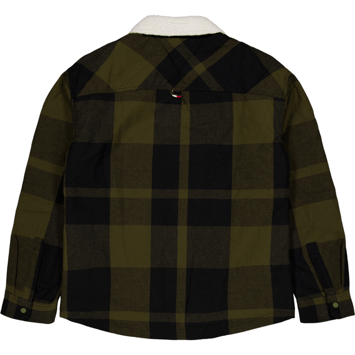 Tjm Check Sherpa Lined Overshi Mr1 - Drab