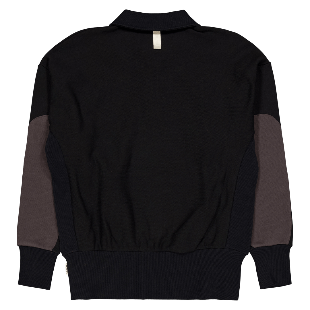 Abc. 123. Quarter Zip Sweatshi Black
