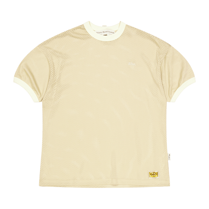 Abc. 123 Mesh Ringer-T-Shirt Ecru