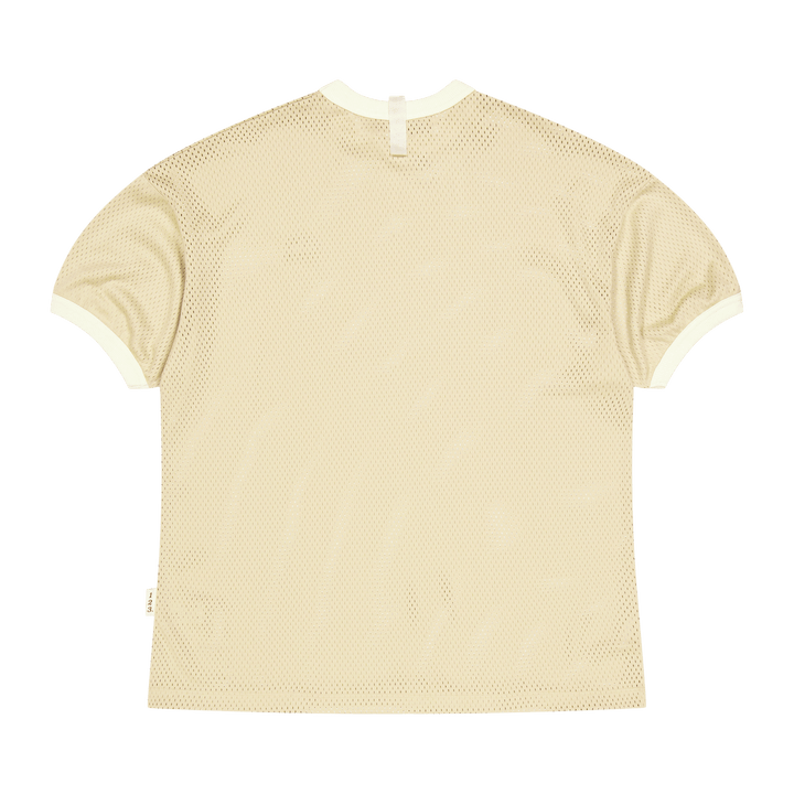 Abc. 123 Mesh Ringer-T-Shirt Ecru