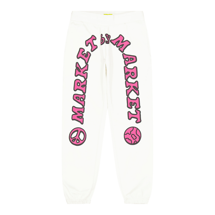 Pantalon de survêtement Cali Arc Peace Crème