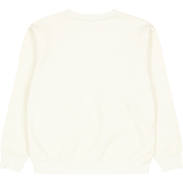 Pull ras du cou surdimensionné Smiley Crème