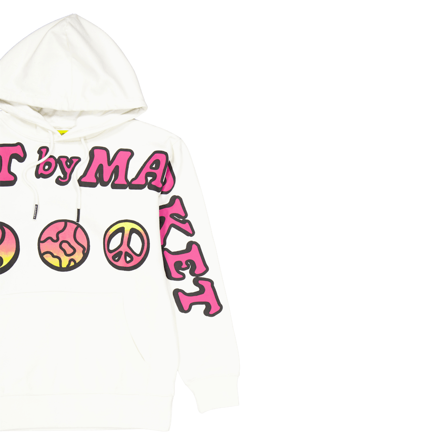 Sweat à capuche Cali Lock Peace Crème