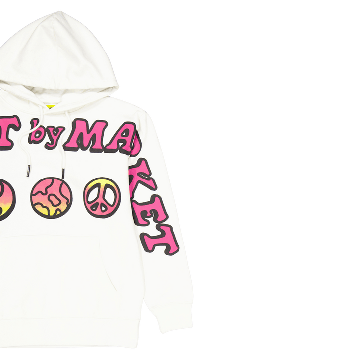 Sweat à capuche Cali Lock Peace Crème