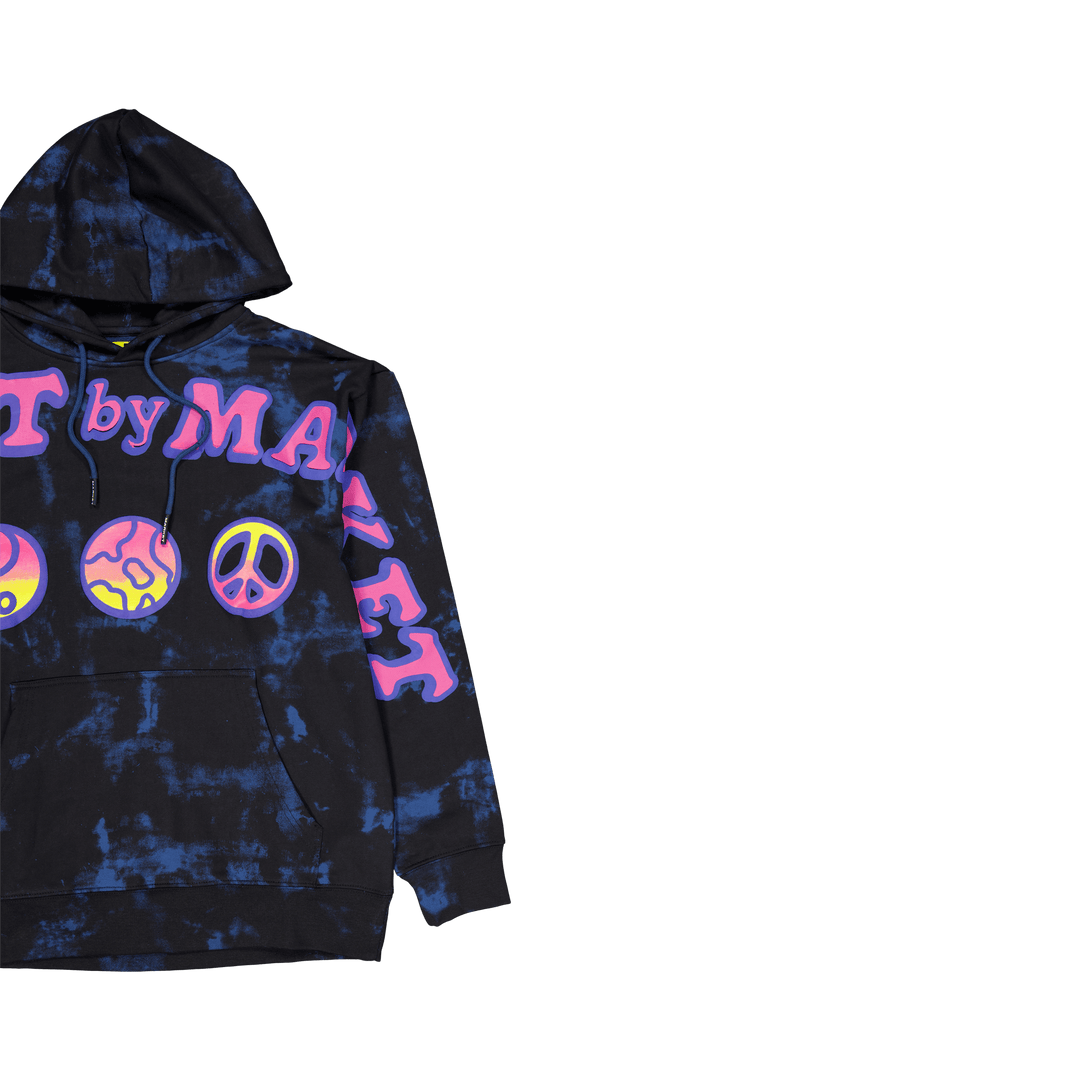 Sweat à capuche Cali Peace Tie-dye Navy Smoke Tie-dye