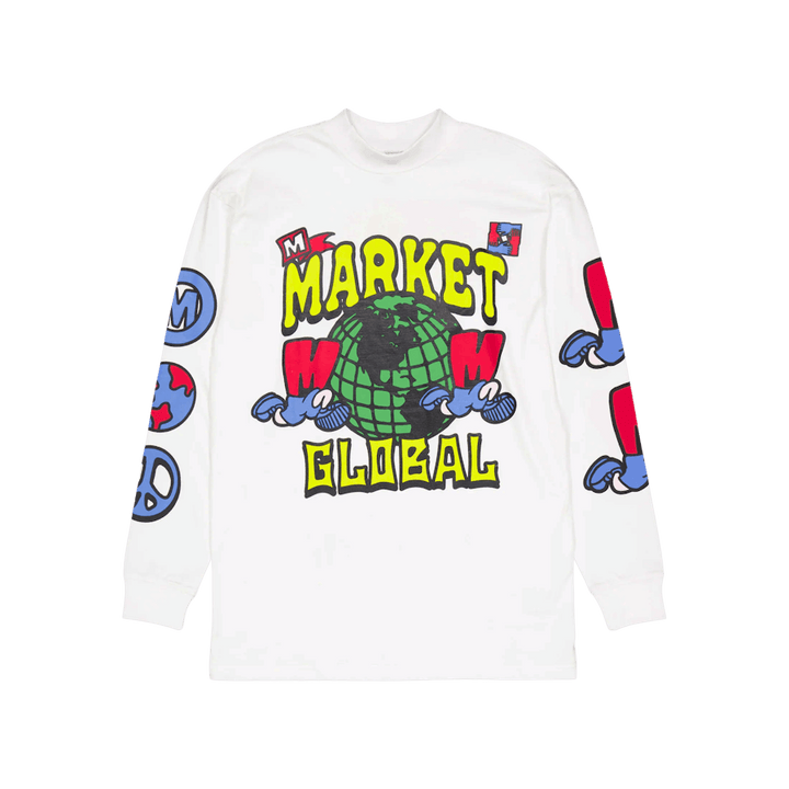 Le marché dirige le monde, col montant blanc