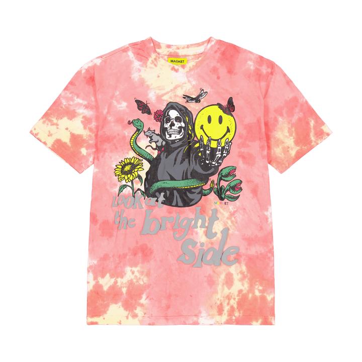 Smiley - Guarda il lato positivo - Tie-dye rosa