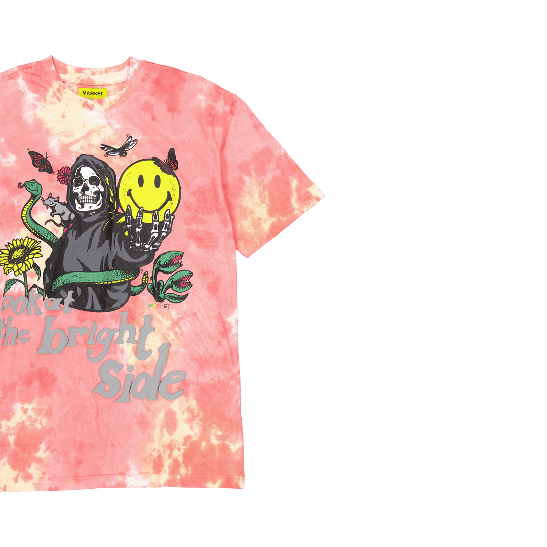 Smiley - Guarda il lato positivo - Tie-dye rosa