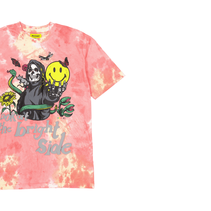 Smiley - Guarda il lato positivo - Tie-dye rosa