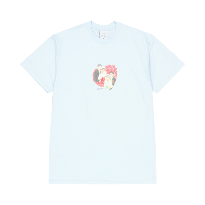 T-shirt Double Mariage Bleu Clair