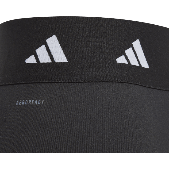 Leggings courts AEROREADY Techfit pour enfants, noir