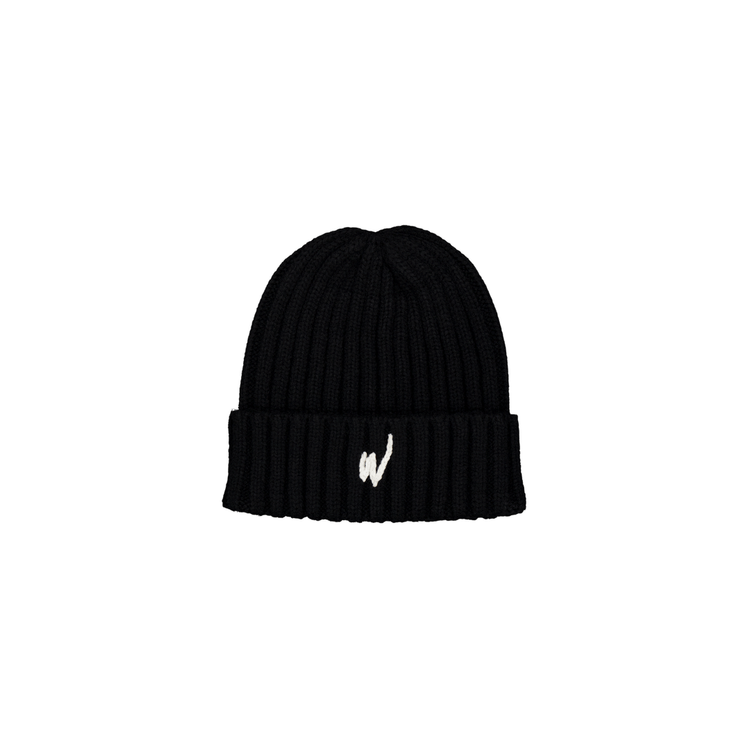 W Logo Beanie Svart